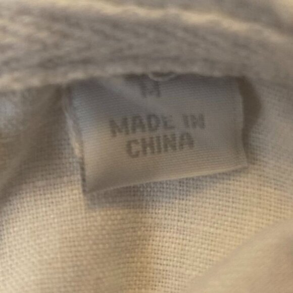 New York & Company White Hooded Jacket M Linen Cotton Blend Lightweight Casual - Picture 8 of 11